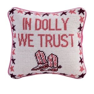 Furbish Brand - DOLLY NEEDLEPOINT PILLOW - like new